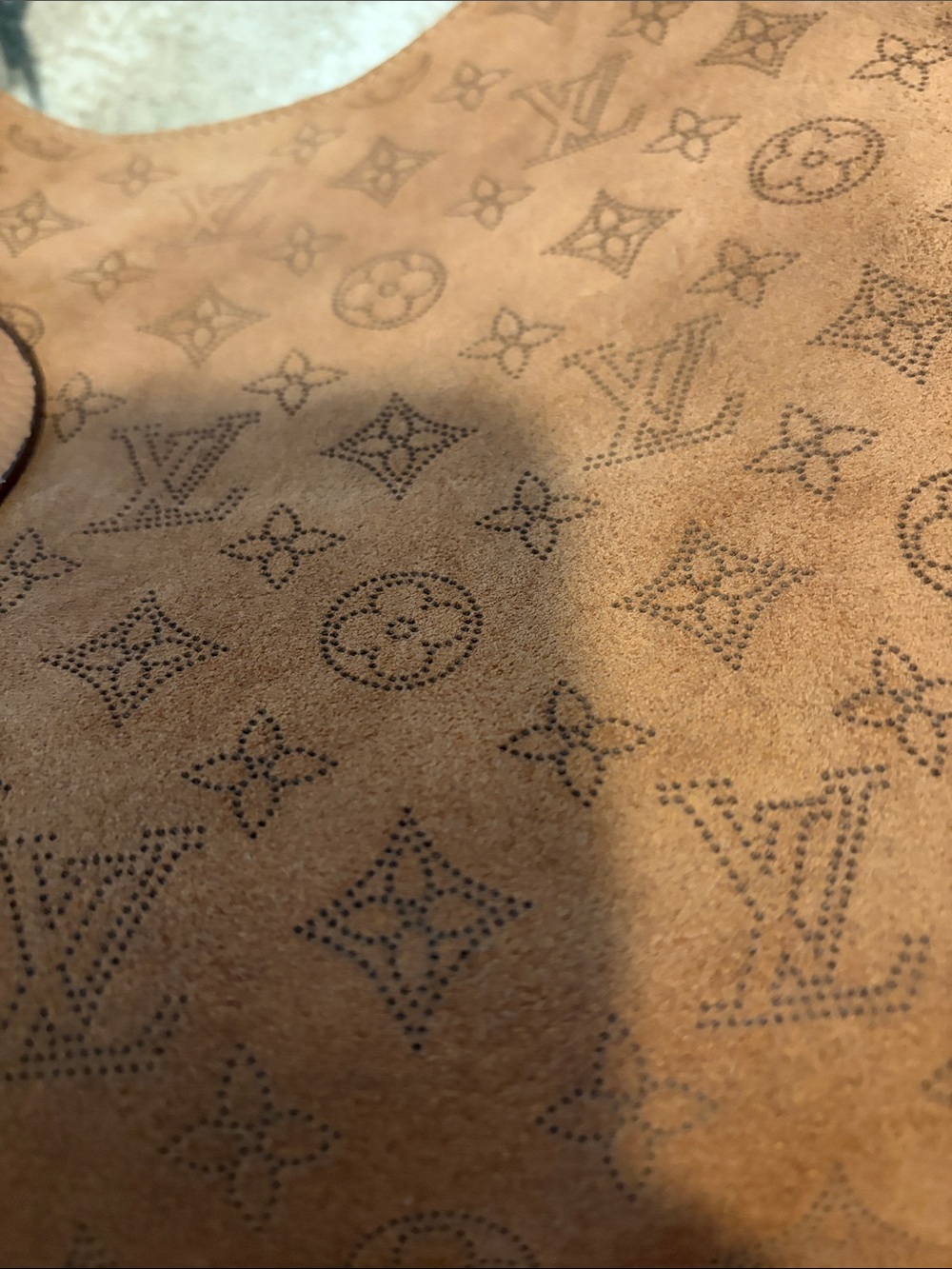 LV Caramel Color Suede Bag - Picture 2 of 15